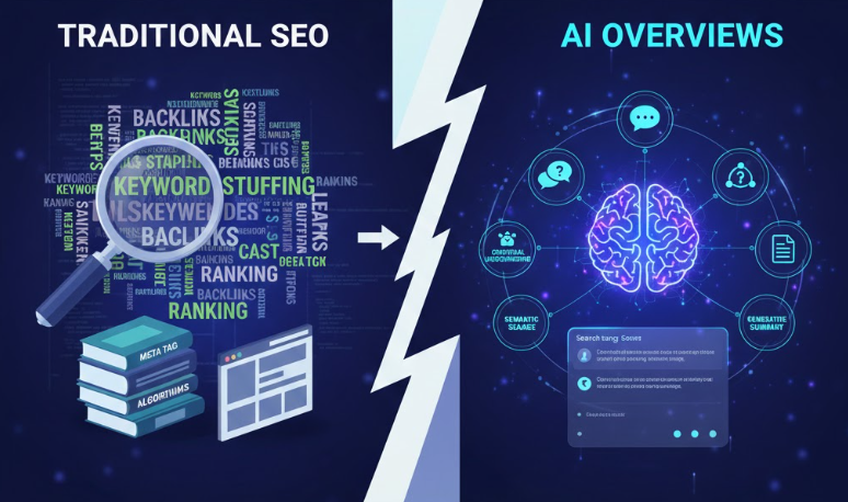 傳統SEO與AIO的概念差異